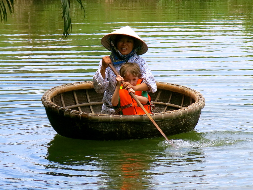 Palm Grove Basket Boat, Hoi An, Vietnam