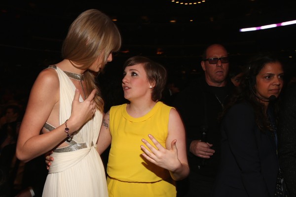 Taylor giving advice to Lena Dunham