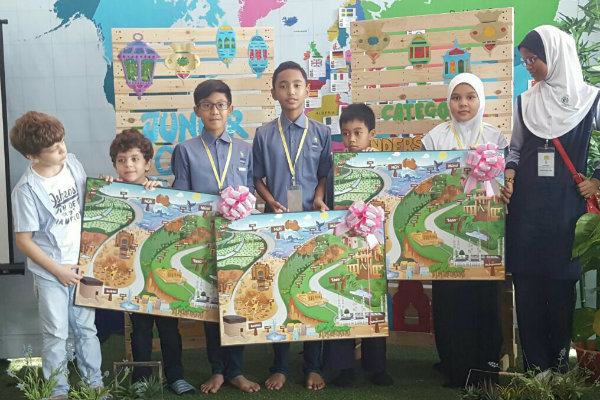The winners of the Junior Qari Competition