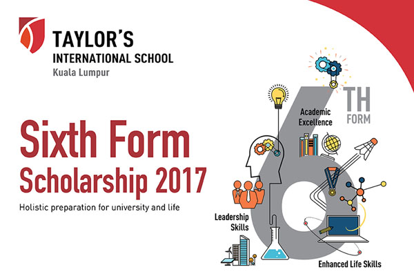 Taylors International School Sixth Form A Levels Scholarship 2017