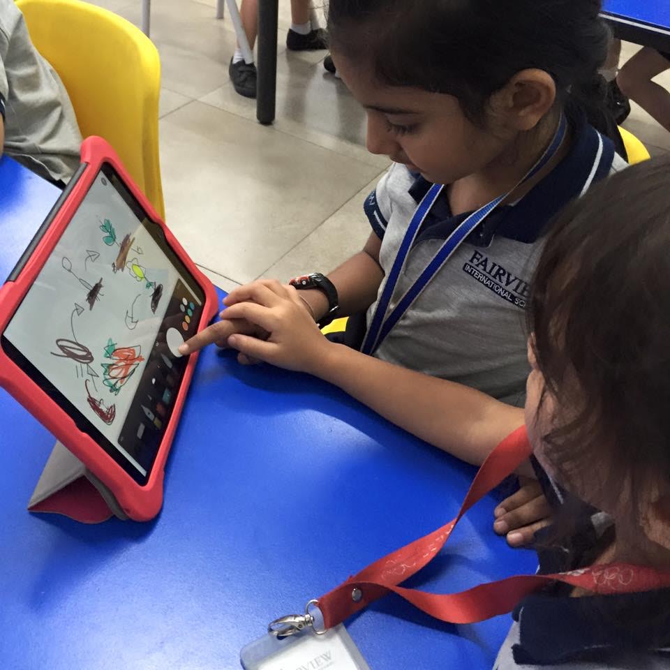 Students Using iPad