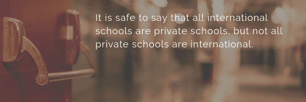 quote on international schools