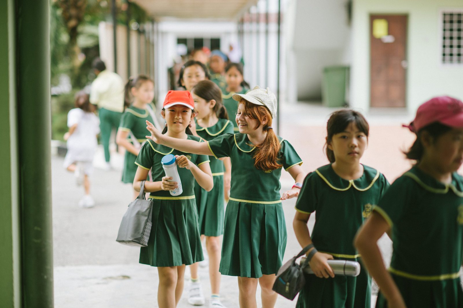 Sayfol students on their lunch break