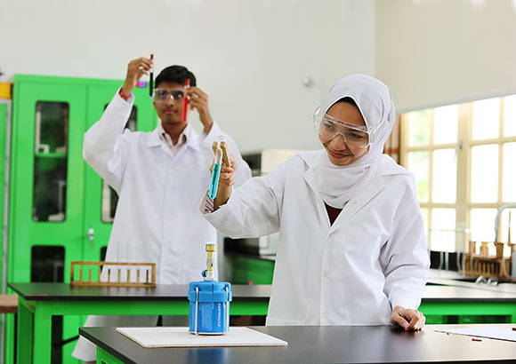 Kolej Tuanku Ja'afar students receiving Oxford and Cambridge offers.