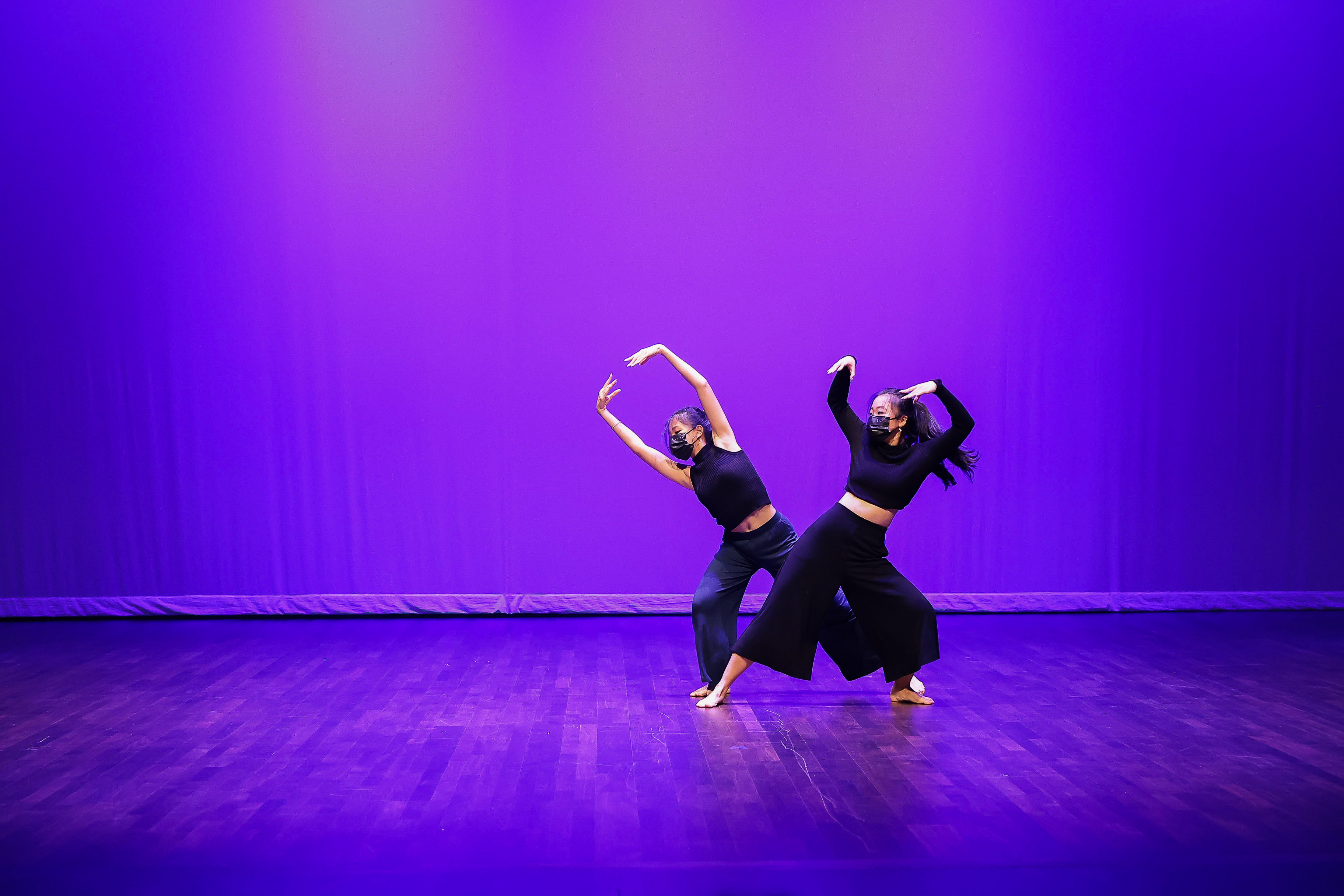 students dancing